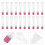 50Pièces Flacons Gloss Plastique Rose Usage DIY 10