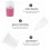 50Pièces Flacons Gloss Plastique Rose Usage DIY 6