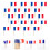 200Pcs Cocktail Toppers Fruktpinnar Engångs Matflaggor 7