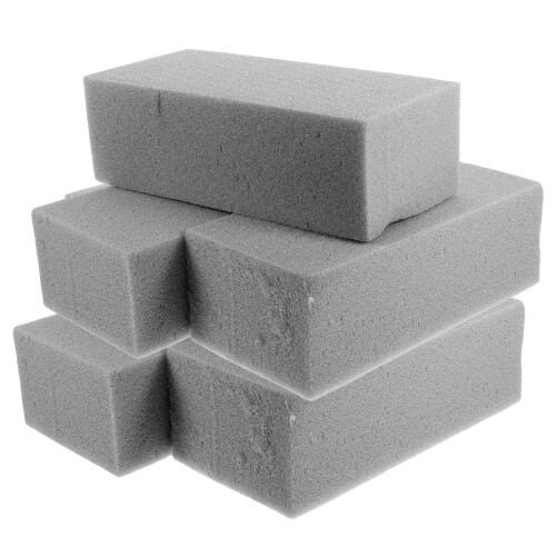 10St Creatief Bloemcreatie Foam Grijs En Scheurbestendig 1
