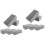 10St Creatief Bloemcreatie Foam Grijs En Scheurbestendig 6