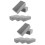 10St Creatief Bloemcreatie Foam Grijs En Scheurbestendig 9