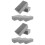 10St Creatief Bloemcreatie Foam Grijs En Scheurbestendig 7