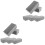 10St Creatief Bloemcreatie Foam Grijs En Scheurbestendig 5
