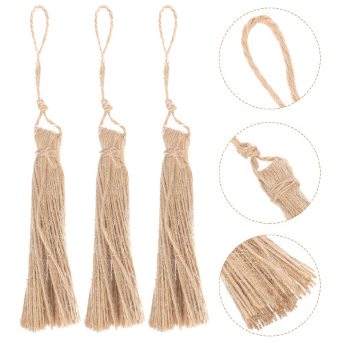 5Pcs Fransar Säckpappersfransar Hantverksmaterial Traschbrukstråd 2