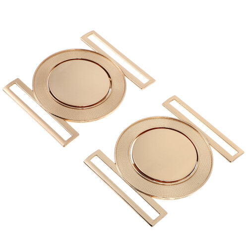 2 Stycken Zinklegering Bältespänne Interlock Dekorativa Spänne