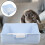 Rabbit Litter Box Husräddningskassett Pottskål Hörn För Små 9