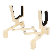 Soporte plegable para violín beige de metal y ABS