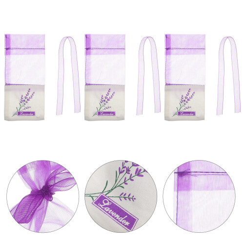 1 Set 12Pcs Lavendelsäck Med Djuplila 2