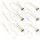 6Pcs Tinsel Hår Extensions Kit Clip In Glitter Feberhår 6