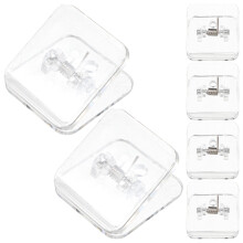 6Pcs Hållare För Väggen Urdrickmatta Hundpottträning Transparent Krokar