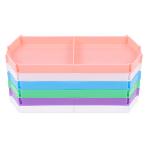 6Pcs Plastperlor Sorteringsbrickor Stora Diamantstrassplattor 2