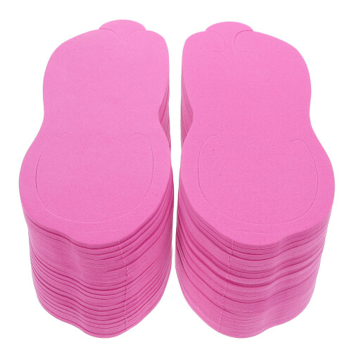 24Par Rosa Engångs Manicuretofflor I Eva För Gäster Och Spa