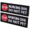 2St Polyester Märkpåse För Hundsele Med Do Not Pet Och Working Design 1