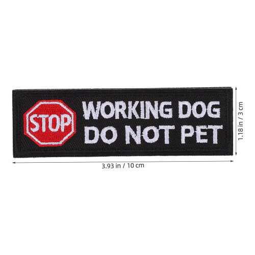 2St Polyester Märkpåse För Hundsele Med Do Not Pet Och Working Design 2