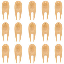 15St Bamboo Divot Fork För Golfare Khaki Kompakt Design
