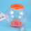Hamster Springboll Rörelseboll Mini Boll För Djurhusdjur Orange 9