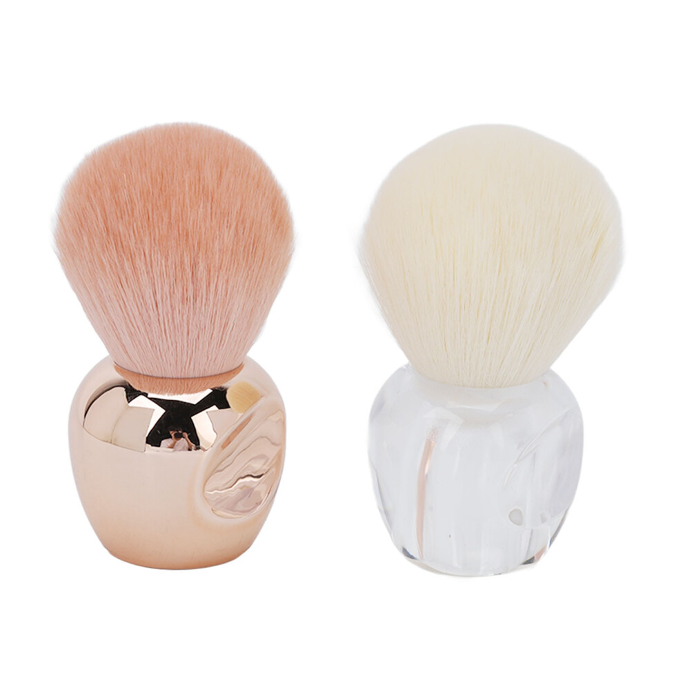 2pcs Nail & Makeup Dust Cleaner Brushes with Soft Synthetic Hair
