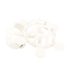 Baby Silikonbeißring Spielzeug Cartoon-Schildkröte BPA-frei, Beige, 10cm
