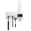 UV Toothbrush Holder Cleaner Wall Mounted with Dispenser White 2
