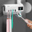 UV Toothbrush Holder Cleaner Wall Mounted with Dispenser White 8
