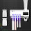 UV Toothbrush Holder Cleaner Wall Mounted with Dispenser White 7