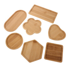 7Stk Blank Bambus Trays Kreativ Mosaik Basis Und Topfuntersetzer