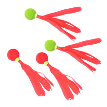 4St Barnfärgade Paddelbollar För Sparkbadminton Kinesisk Jianzi Leksak