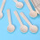 200Pcs Engångs Träsbestick 100Mm För Party, Glass Efterrätt 10