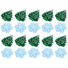 20Pcs Fin Polyester Plåster Jul Applikation -Vävda