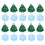 20Pcs Fin Polyester Plåster Jul Applikation -Vävda 5