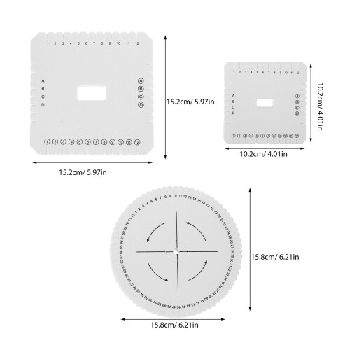 1 Set Flätplatta Kumihimo Skivor, Rep Flätad För Armband 1