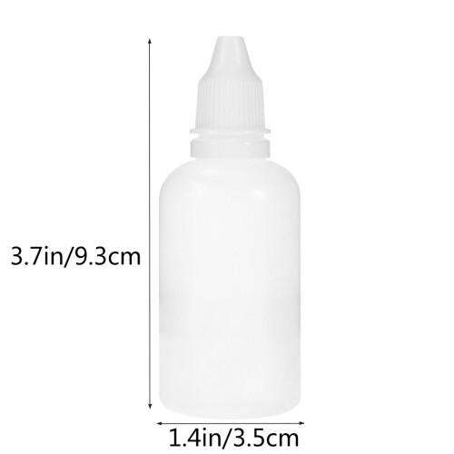 10St Vit Squeezable Dropper Bottle 50Ml För Ögondroppar Och Oljor 1