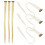 6Pcs Tinsel Hår Extensions Kit Clip In Glitter Feberhår 9