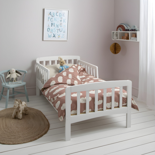 Noa and Nani Juni Toddler Bed Solid Wood in Classic White 2