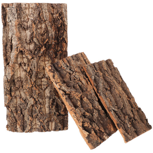 3St Reptil Terrarium Bark Brown Bark Väggdekoration