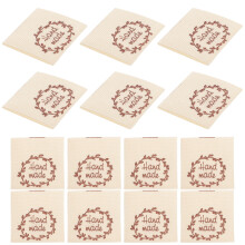 100 handgemaakte stoffen weeflabels voor truien en jeans