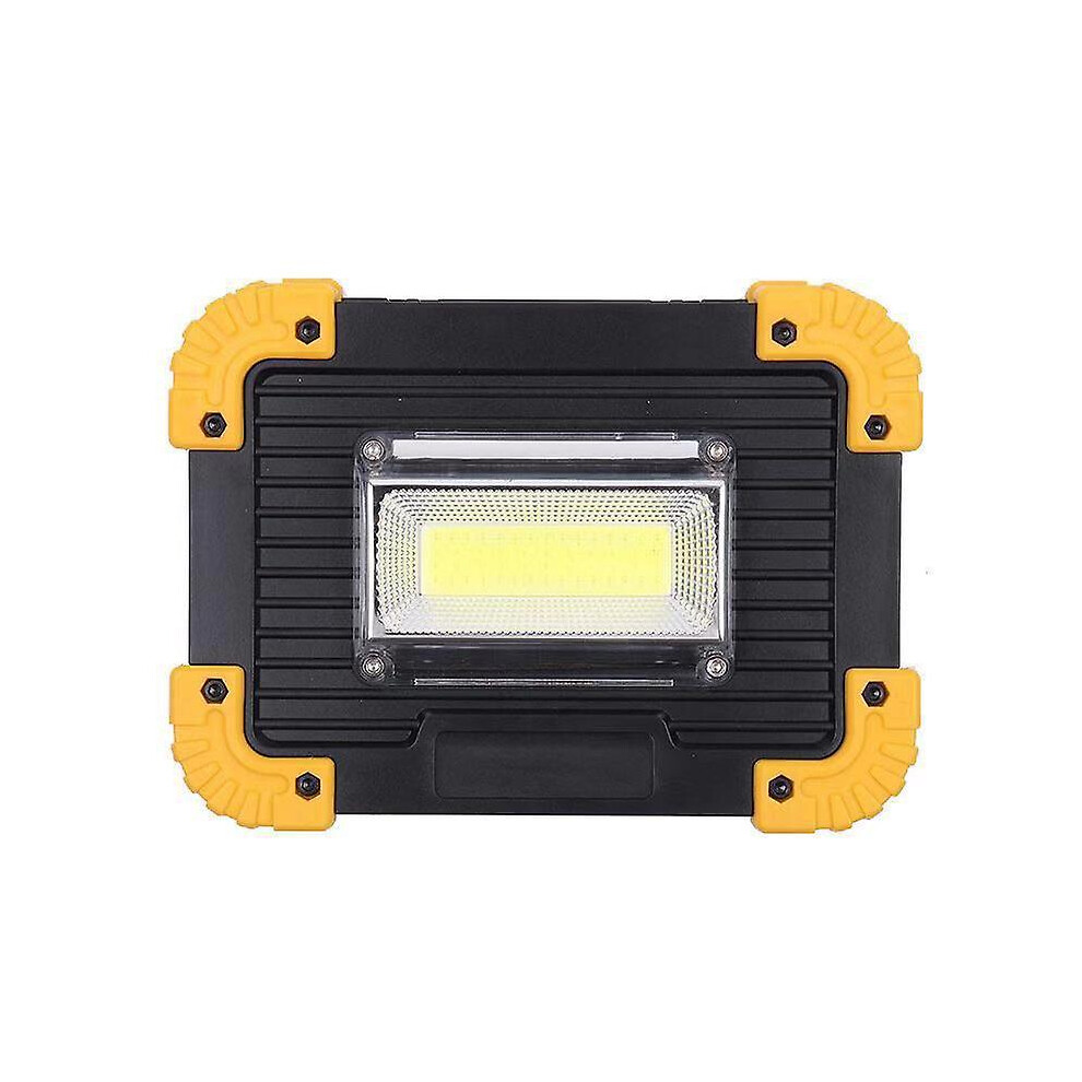 Kikidex (As Show, One Size) Rechargeable Led Construction Projector: 30W, 3000Lm, Cold Cob Floodlight White