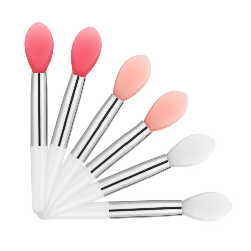6St Silikon Läppborstar För Kvinnor Multifärgade Makeup Tool