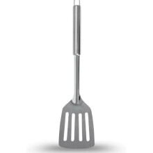 (Default) Stainless Steel Slotted Turner | 32CM / 12.6" | Heavy Duty Professional Kitchen Spatula with Ergonomic Non-Slip Handle, Dishwasher Safe