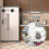 (As show, White) 2 Pack Refrigerator Lock - Heavy Duty Combination Fridge Lock P20250110925 5