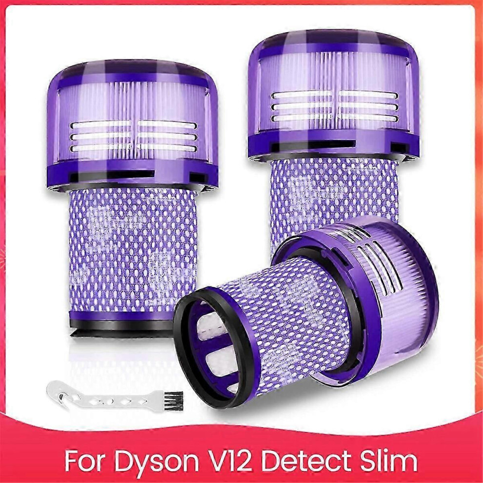 Kikidex (As Show, One Size) Hepa Filter For Dyson V12 Detect Slim,V12 Cordless Vacuum Filter Replacement Parts