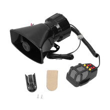 (As show, One size) 12V 100W 120dB Car Horn PA Mic 7?Sound Emergency Warning Alarm Siren for Car Truck RV