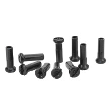 80pcs Bike Spoke Hats Iron 14mm Black for 14G Mountain Road Cycling Nipples