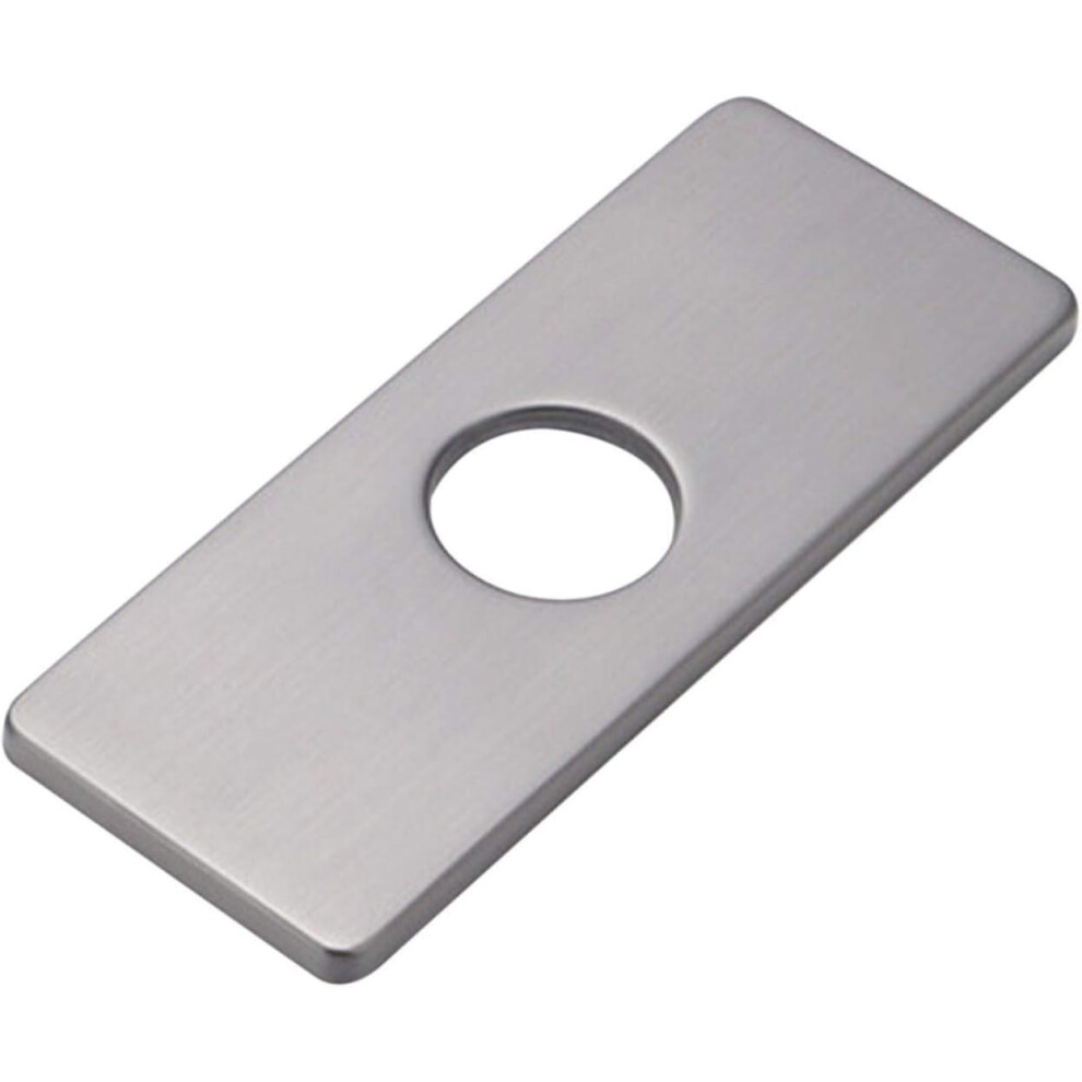 Kikidex (As Show, One Size) Kitchen Sink Hole Plate For Bathroom Faucet, Basin, Faucet Rosette In Brushed Nickel
