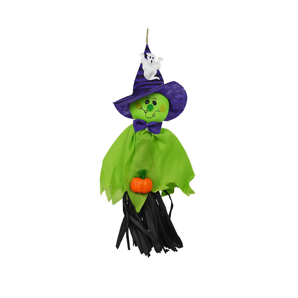 Kikidex (As Show, One Size) Halloween Hanging Ghost Pumpkin Ghost Straw Windsock Pendant For Halloween Patio Lawn Garden Party Decorations