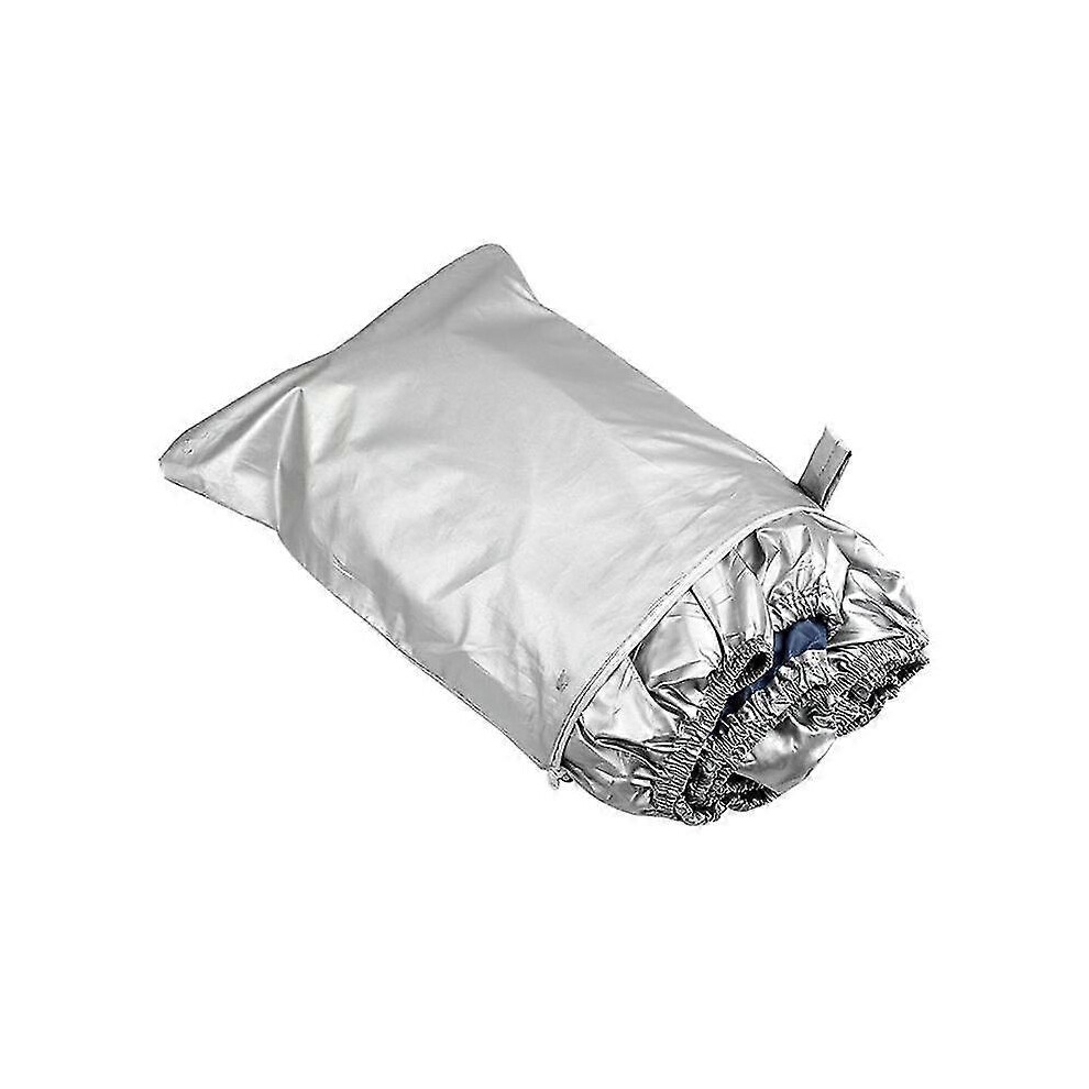 Kikidex (As Show, One Size) Boat Cover Outdoor Protection Waterproof Reflective Oxford Fabric 11-13Ft For V-Hull Runabouts And