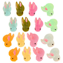 36Stk Kreative Mini Bunny Figuren Resin Für Auto Und