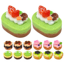 60Stk Desserts Resin Puppenhaus Kuchen