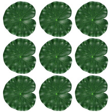10 stuks 18 cm realistische lotusbladeren voor zwembad, aquarium, visvijver